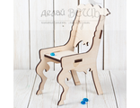 1343508 Кукольный стул из фанеры 4мм, 9х8х12,5 см (6900013435087)